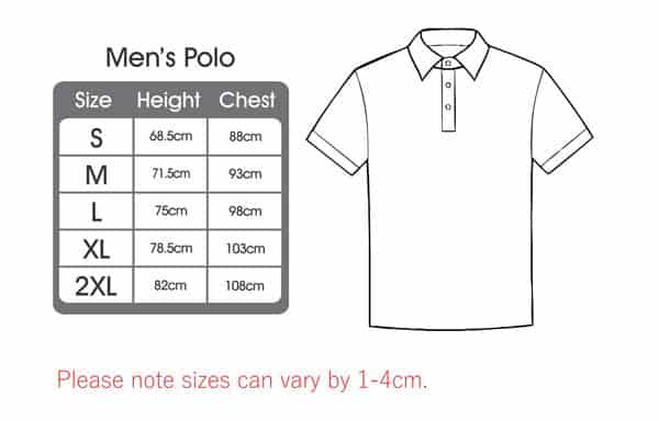 Polo T Shirt Size Chart Bangladesh